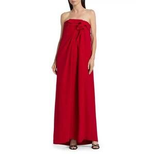 NEW HEIRLOME manuela strapless dress in red